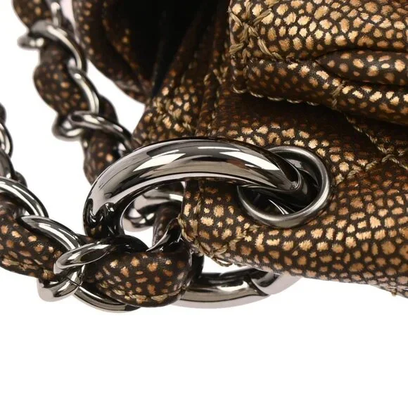 Chanel Brown Calfskin Timeless Accordion Flap Shoulder Bag 117434 - Picture 6 of 10